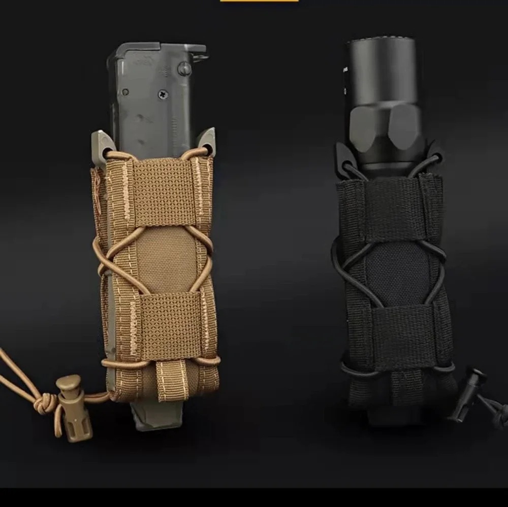 Magazine Holder Rack - 9 ミリメートルピストルシングルマガジンポーチ Molle ミニ Mag ホルスター