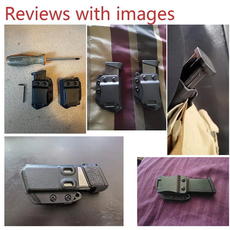 IWB OWB 9 ミリメートル .40 ユニバーサルベルト - Magazine Holder Rack のレビューと価格