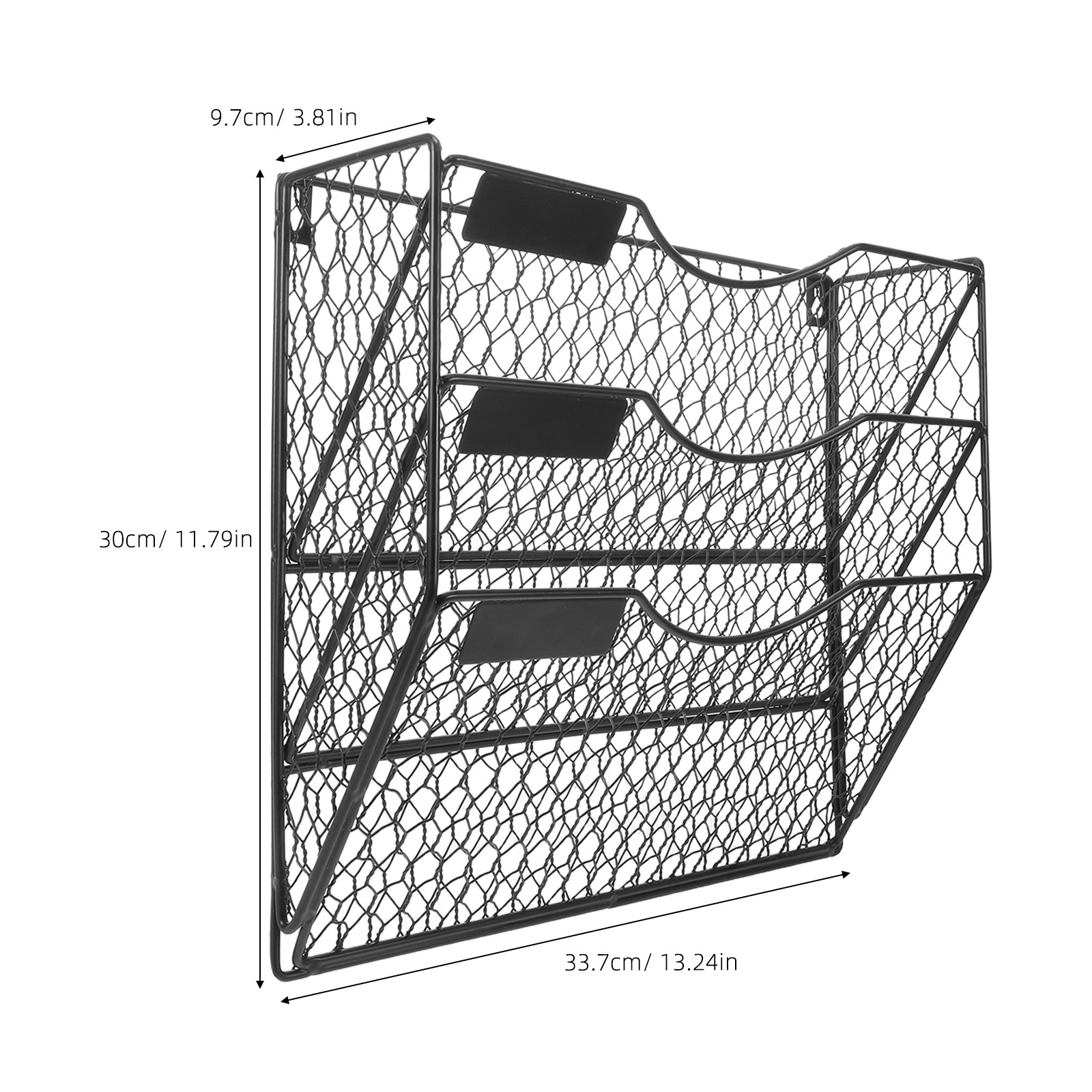 3段式の壁掛けファイルホルダー、メッシュ製の郵便物整理用、金 - Magazine Holder Rack のレビューと価格