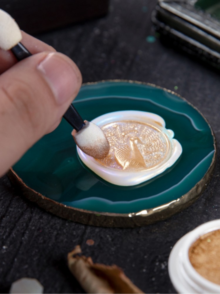 スクラップブッキング用の金型ワックスシール,18色,クリーム - Wax Seal Stamp Set のレビューと価格