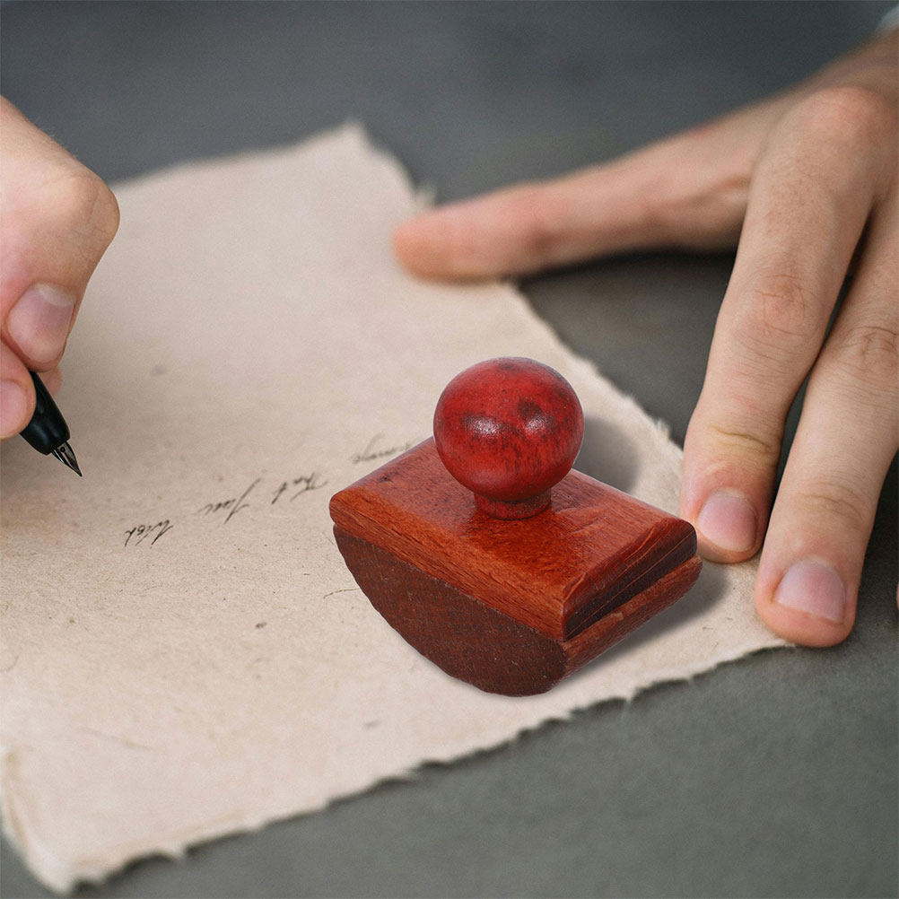 2枚入り デスク用インク吸収紙 木製揺れ台付き 書道スタンプ - Ink Blotter Paper のレビューと価格